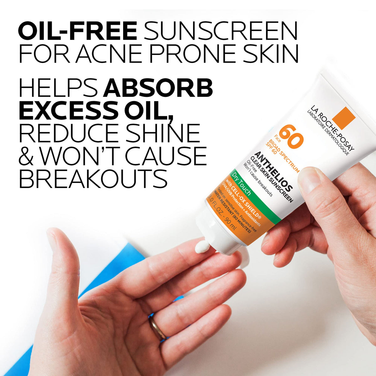 La Roche-Posay Anthelios Clear Skin Oil Free Sunscreen SPF 60 packaging