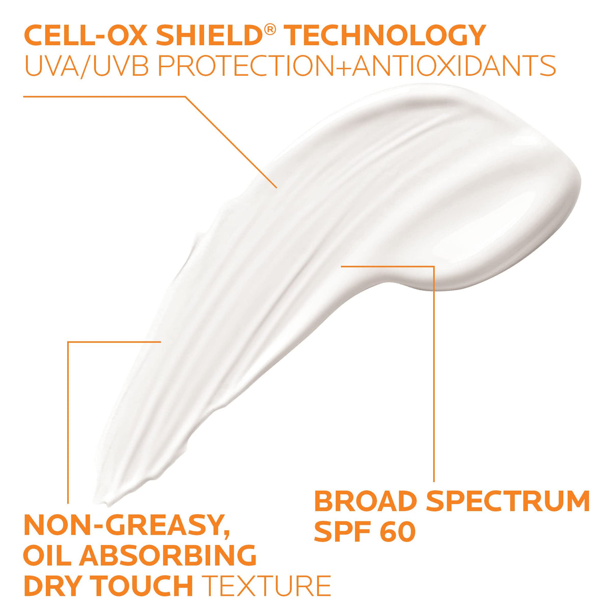 La Roche-Posay Anthelios Clear Skin Sunscreen showing matte texture