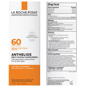 La Roche-Posay Anthelios Melt-In Milk Sunscreen SPF 60 packaging details