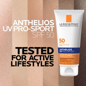 La Roche-Posay Anthelios UV Pro-Sport SPF 50 Sunscreen application on skin
