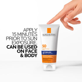 La Roche-Posay Anthelios UV Pro-Sport SPF 50 Sunscreen in use during sports