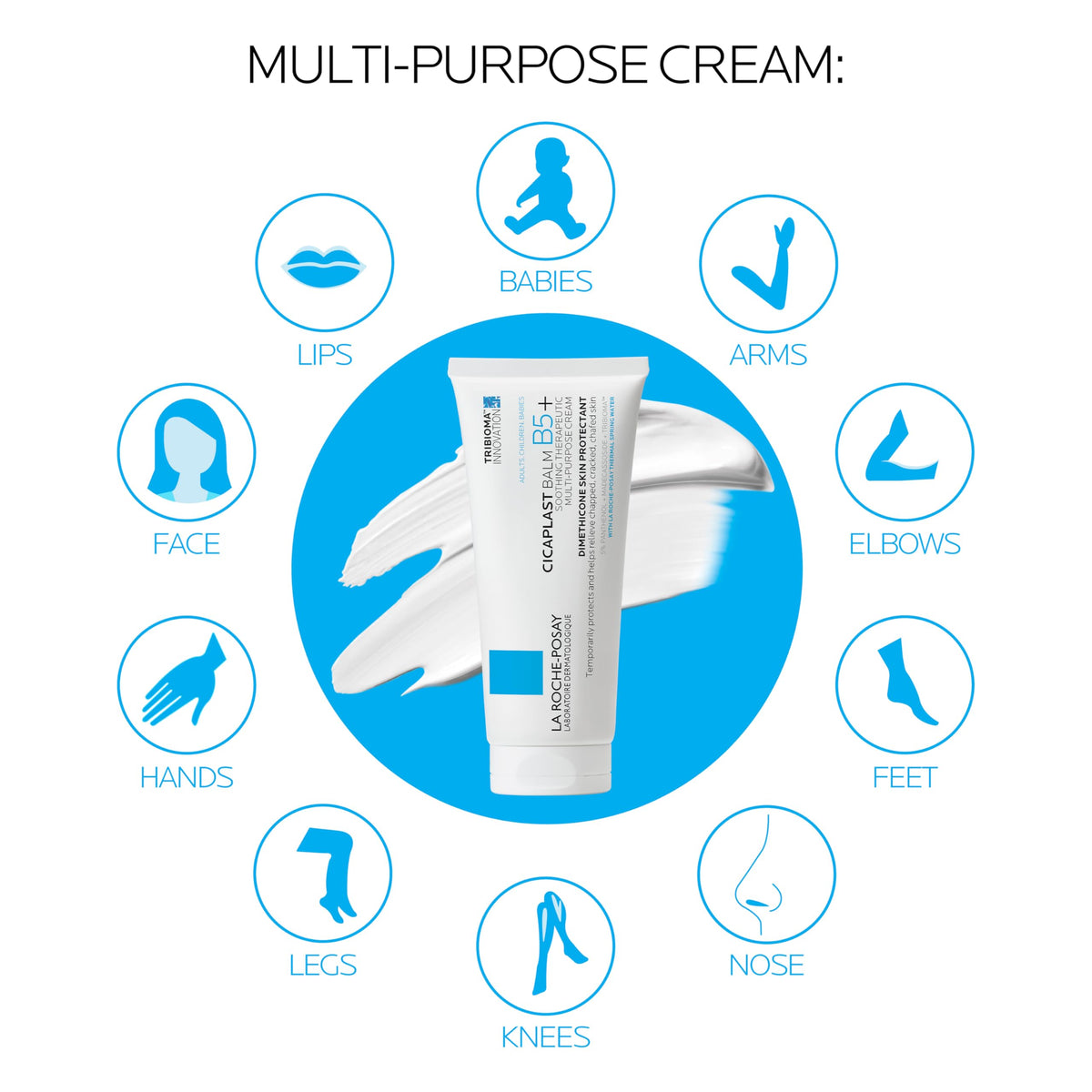 La Roche-Posay Cicaplast Balm B5 back view with ingredient list