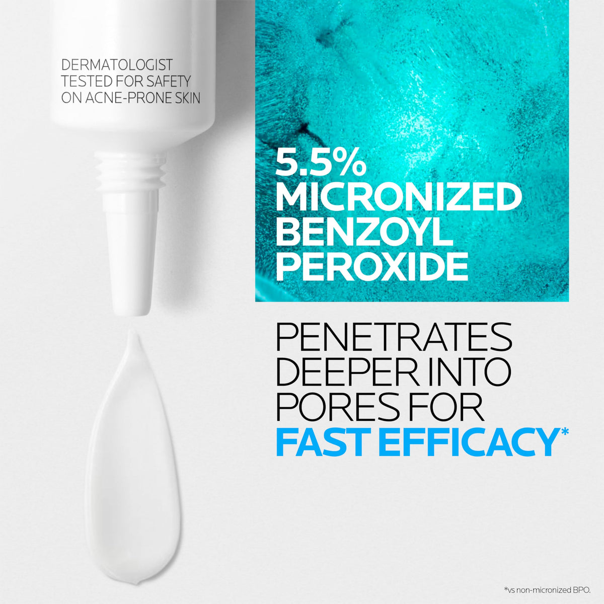 La Roche-Posay Effaclar BPO application on skin