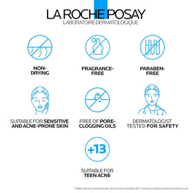 La Roche-Posay Effaclar BPO Multi-Target Acne on bathroom shelf