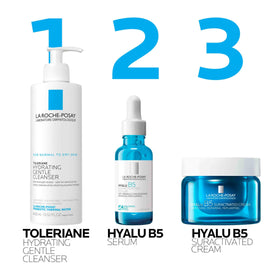 La Roche-Posay Hyalu B5 Serum on a bathroom counter
