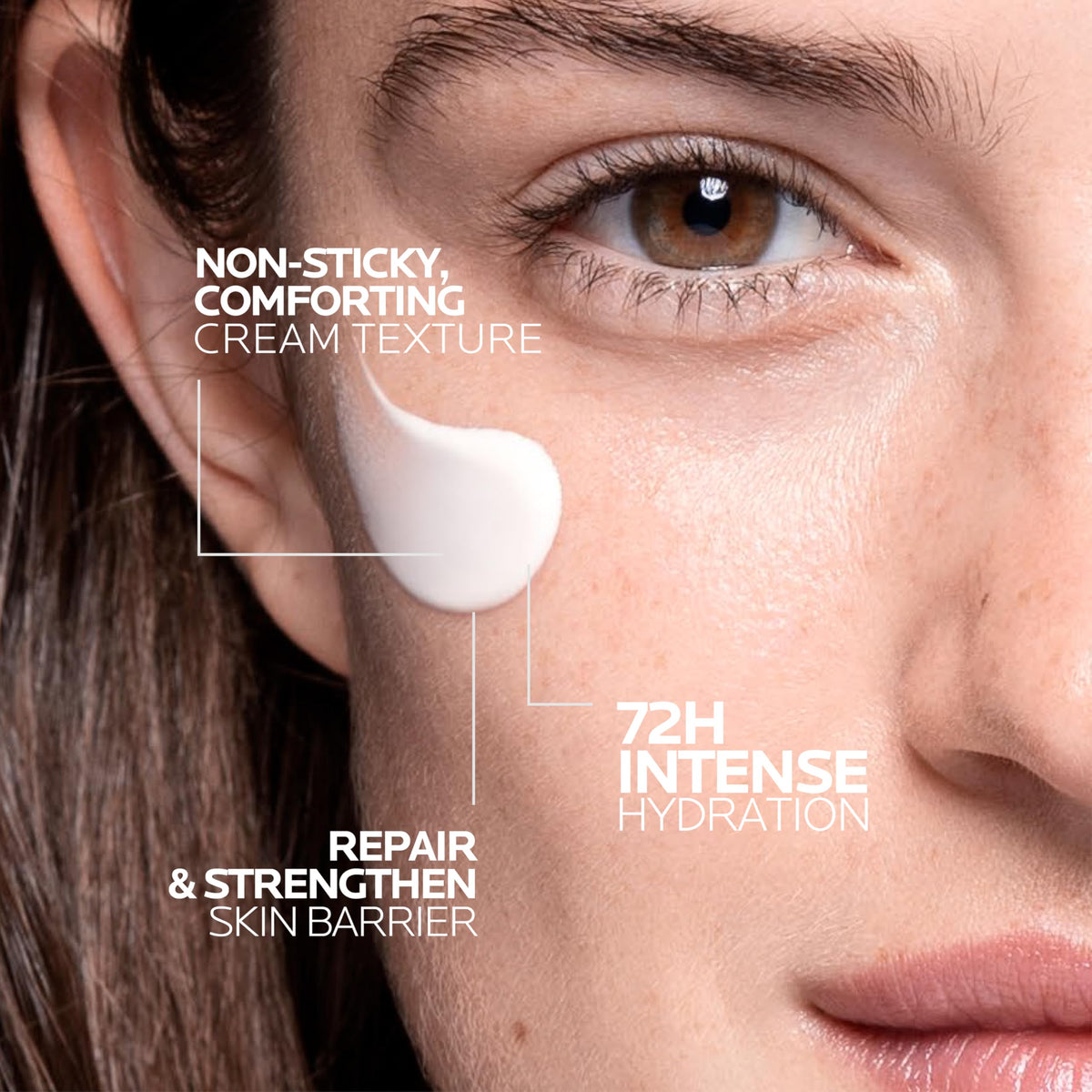 La Roche-Posay Hyalu B5 Suractivated Cream application on face