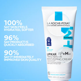 La Roche-Posay Lipikar AP+MAX Body Cream packaging side view