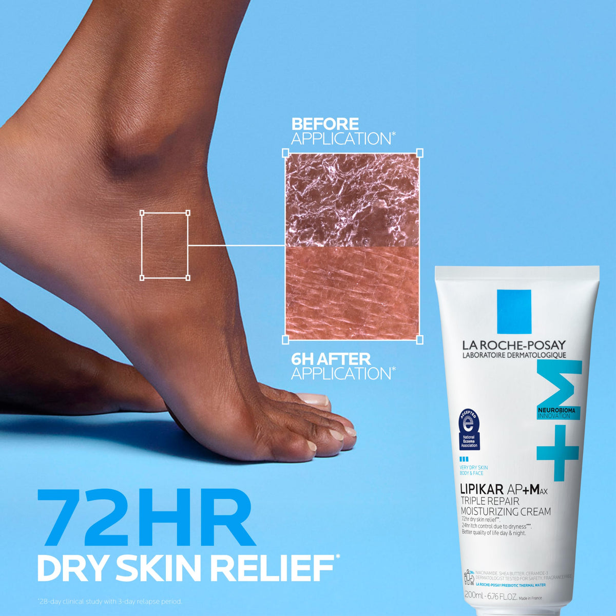 La Roche-Posay Lipikar AP+MAX Body Cream texture close-up