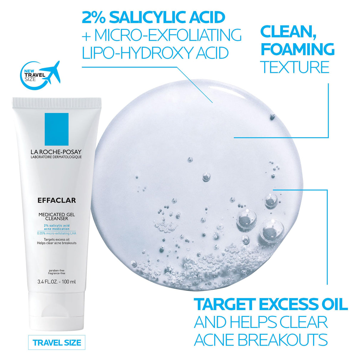 La Roche-Posay moisturiser texture on skin