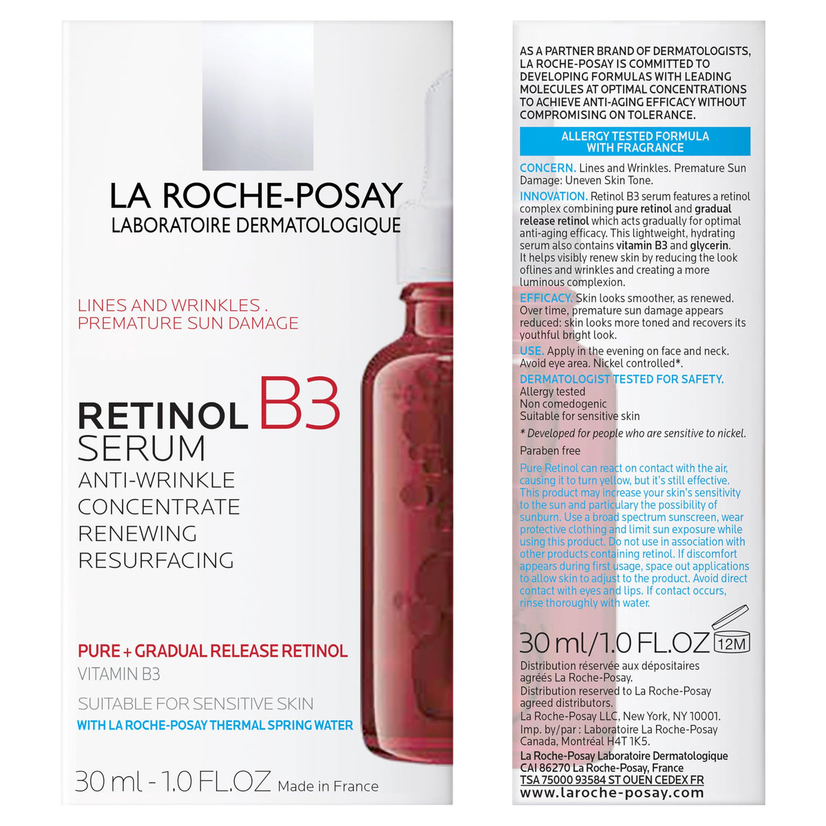 La Roche-Posay Retinol B3 Serum 30ml with dropper