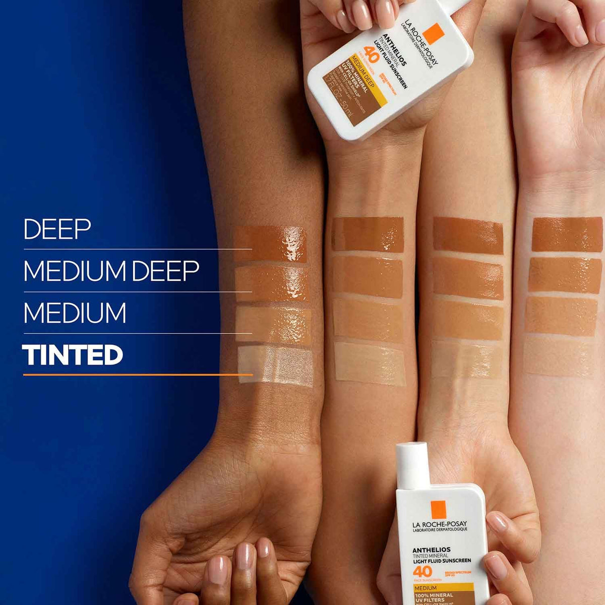 La Roche-Posay Tinted Mineral Sunscreen SPF 50 application on skin