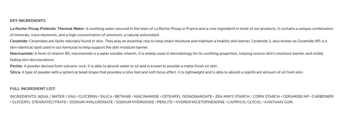 La Roche-Posay Toleriane Double Repair Matte Moisturizer 2.5oz packaging
