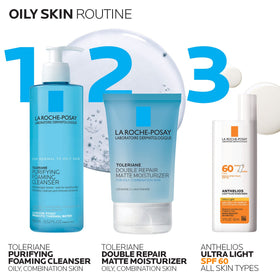 La Roche-Posay Toleriane Double Repair Matte Moisturizer 2.5oz with ingredients list
