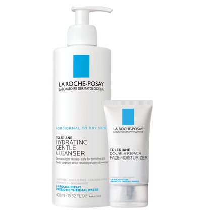 La Roche-Posay Toleriane Gentle Skin Care Set including cleanser and moisturiser