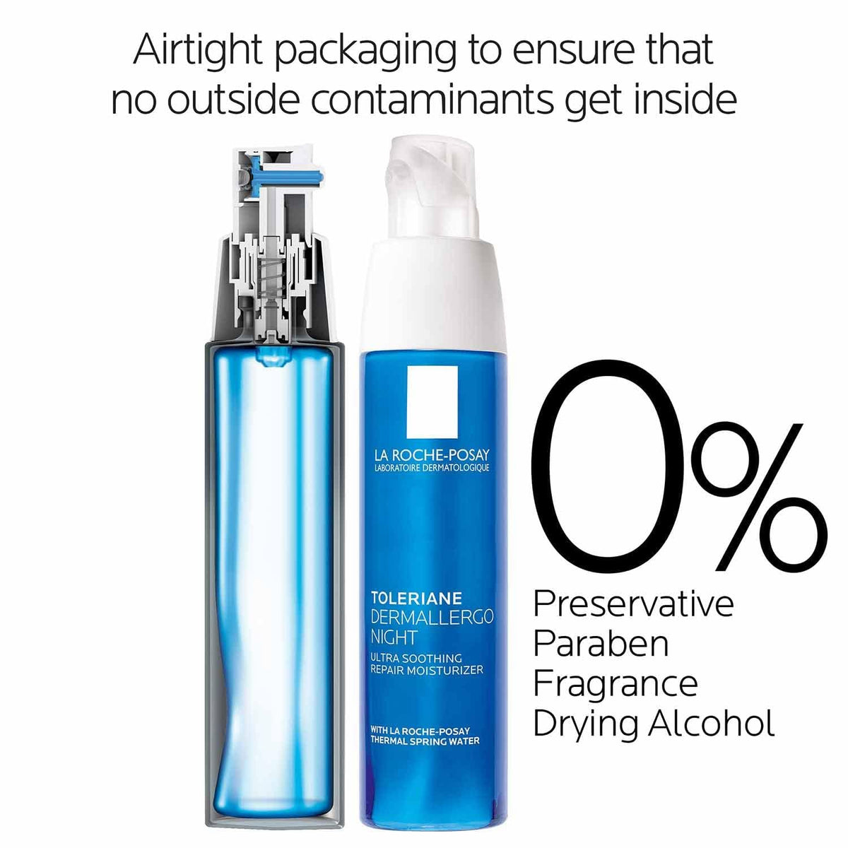 La Roche-Posay Toleriane Night Cream application on skin