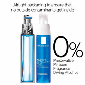 La Roche-Posay Toleriane Night Cream application on skin