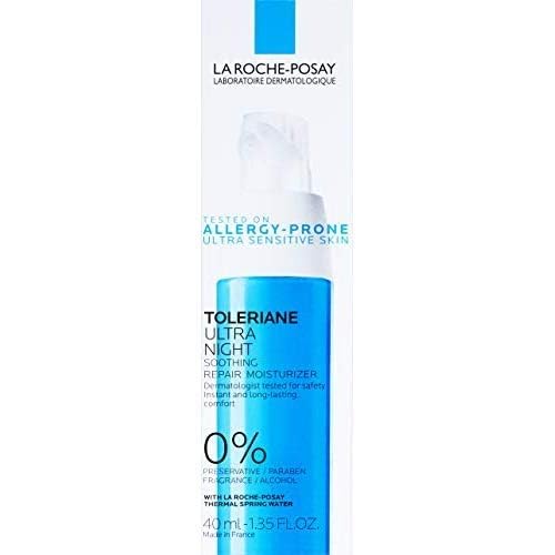 La Roche-Posay Toleriane Night Cream on a nightstand