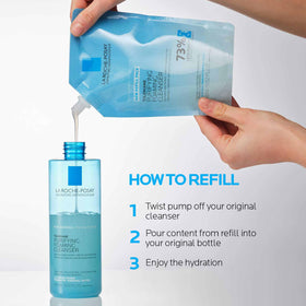 La Roche-Posay Toleriane Purifying Foaming Cleanser texture close-up