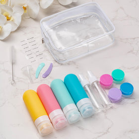 Label page for personalisation of travel containers