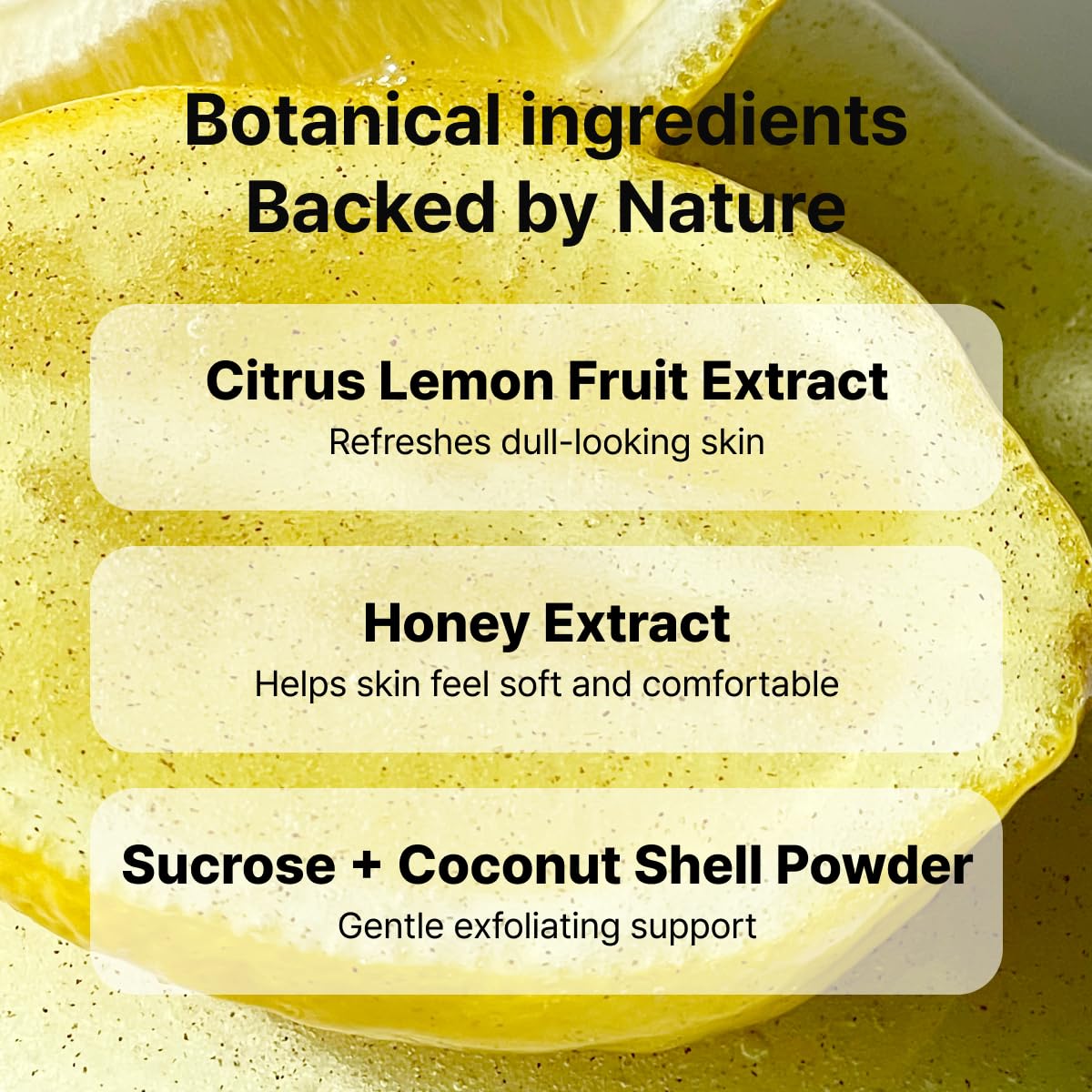 LABIORA Lemon Honey Smoothing Face Mask application on skin