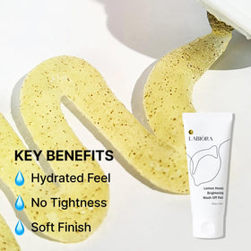 LABIORA Lemon Honey Smoothing Face Mask texture close-up