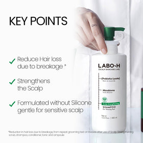 LABO-H Scalp Strengthening Shampoo texture close-up