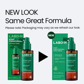 LABO-H Scalp Strengthening Spray showing mist spray