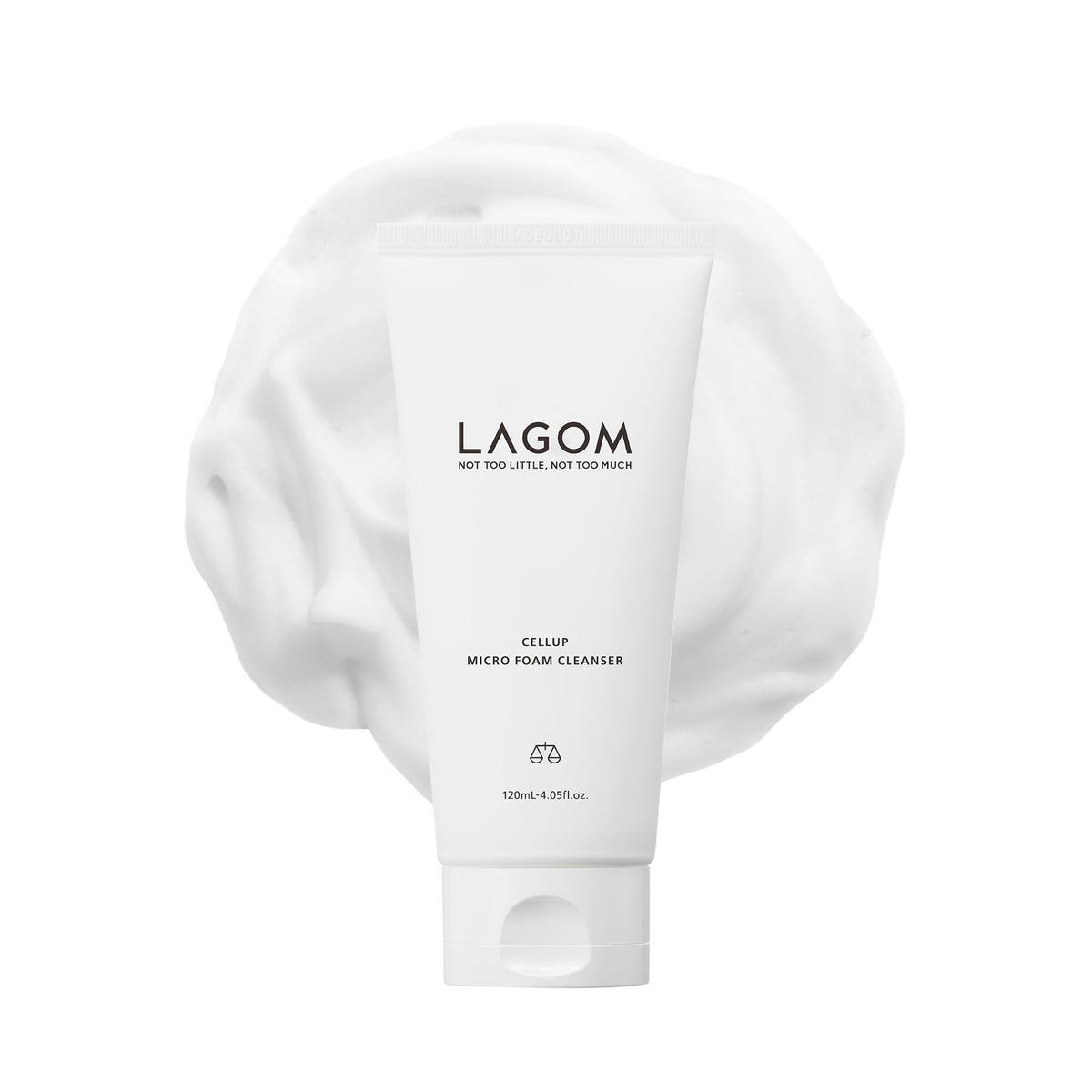 LAGOM Cellup Micro Foam Cleanser 4.05 Fl Oz front view