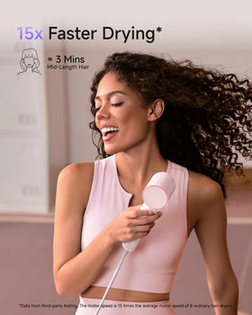 Laifen Air hair dryer side view showing compact design