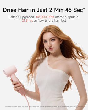 Laifen SE 2 Hair Dryer displaying control buttons