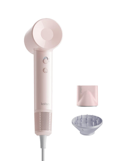 Laifen SE Lite High-Speed Ionic Hair Dryer in pink front view