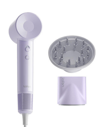 Laifen SE Lite High-Speed Ionic Hair Dryer in purple front view