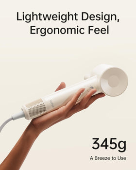 Laifen SE Lite Ionic Hair Dryer lightweight design on a bathroom counter