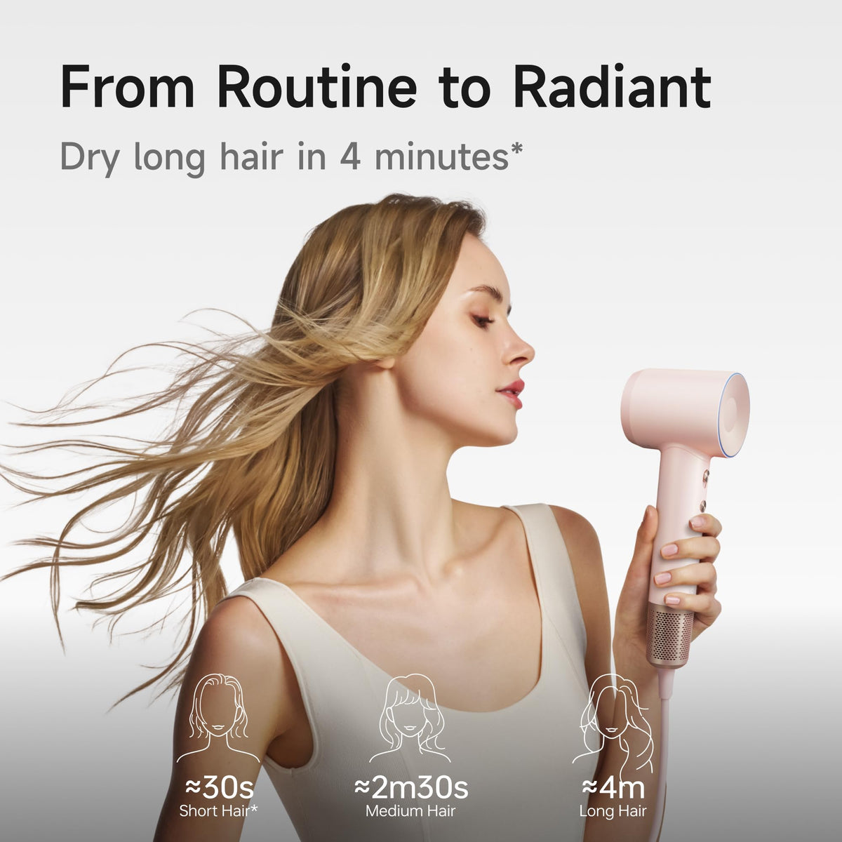 Laifen Swift hair dryer demonstrating low noise operation
