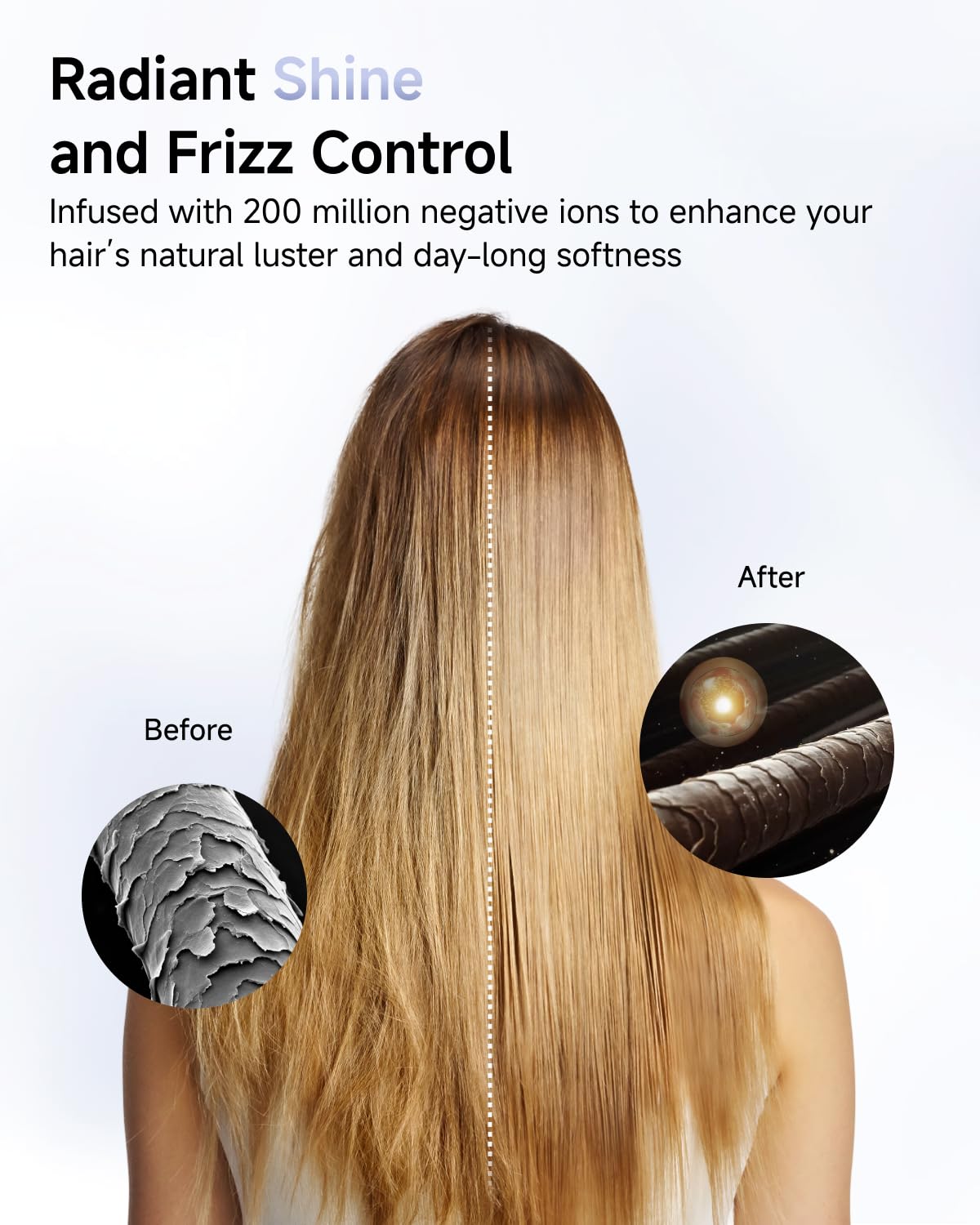 Laifen Swift Hair Dryer showing color-coded LED ring