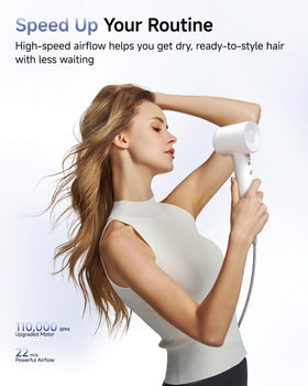 Laifen Swift hair dryer side view showcasing the concentrator nozzle