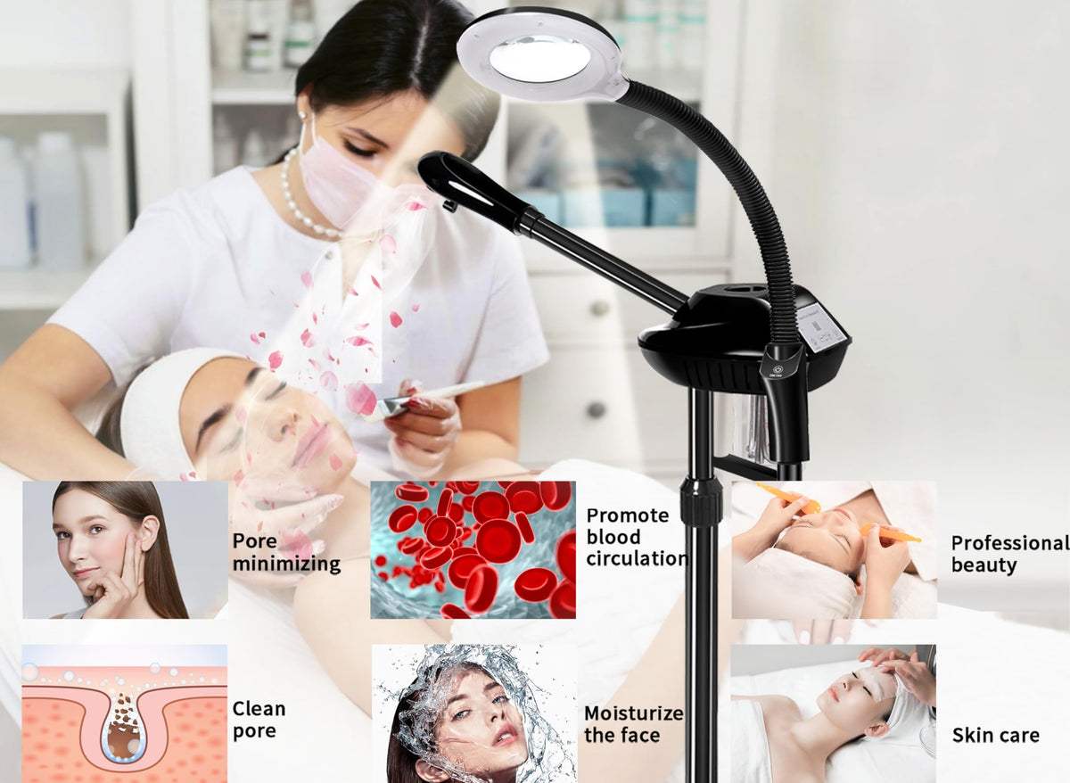 lailelaodi facial steamer in use during a spa session