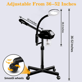 lailelaodi facial steamer with LED light on