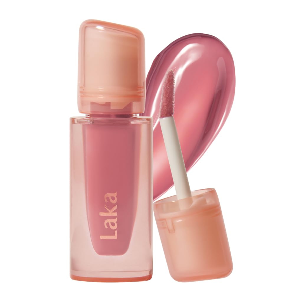 Laka Jelling Nude Gloss 4.5g front view with applicator