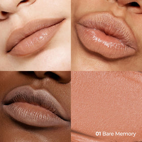 Laka Lip Liner #01 Bare Memory swatch on skin