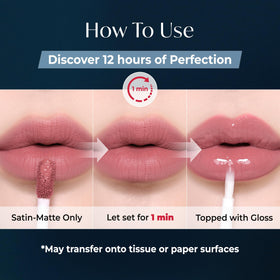 Laka Perfect Twin Lip clear gloss applicator