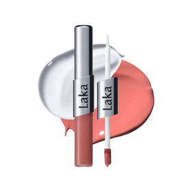 Laka Perfect Twin Lip dual-ended lipstick and gloss in Busy Coral