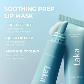 Laka Soothing Prep Lip Mask in a beauty setting