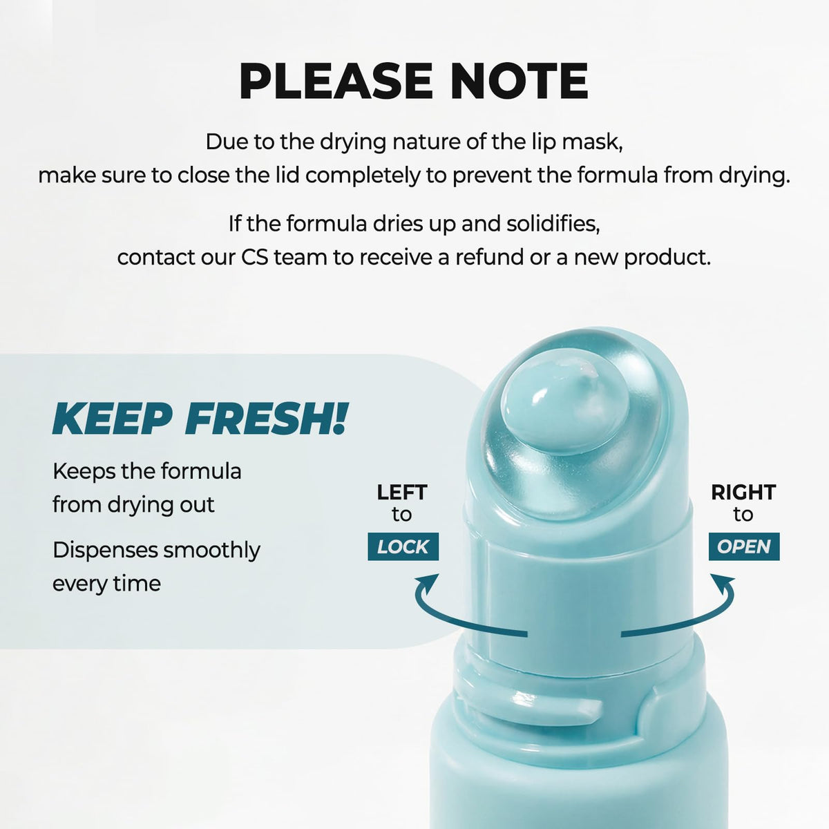 Laka Soothing Prep Lip Mask on a flat surface