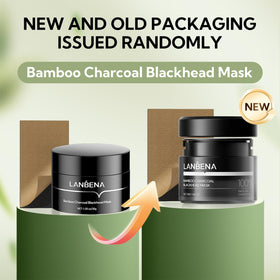 LANBENA Bamboo Charcoal Blackhead Remover Mask application on skin