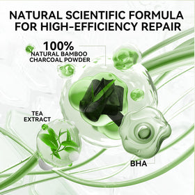 LANBENA Bamboo Charcoal Blackhead Remover Mask in use on nose