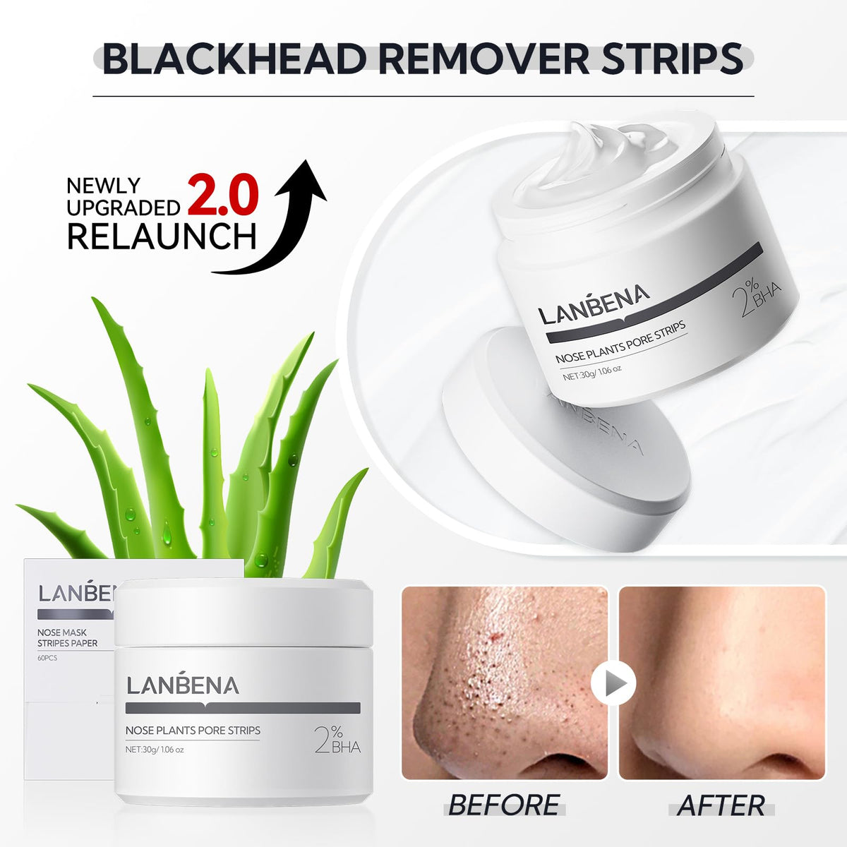 LANBENA Blackhead Remover application on skin
