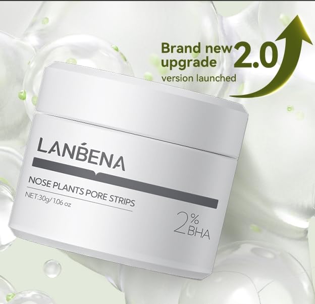 LANBENA Blackhead Remover Nose Pore Strips close-up of strip