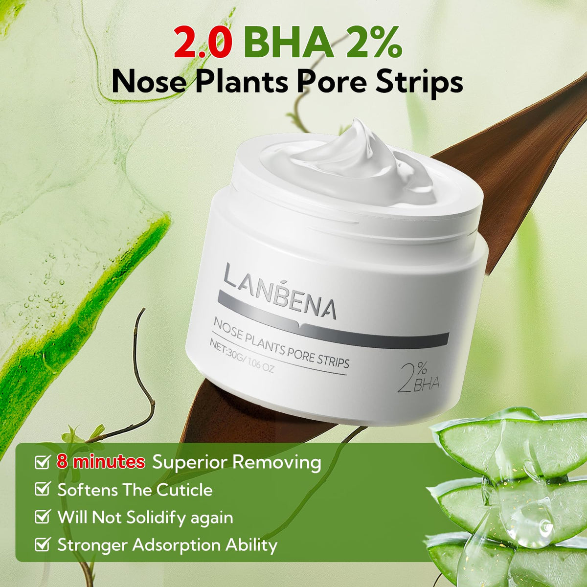 LANBENA Nose Pore Strips 2.0 application process