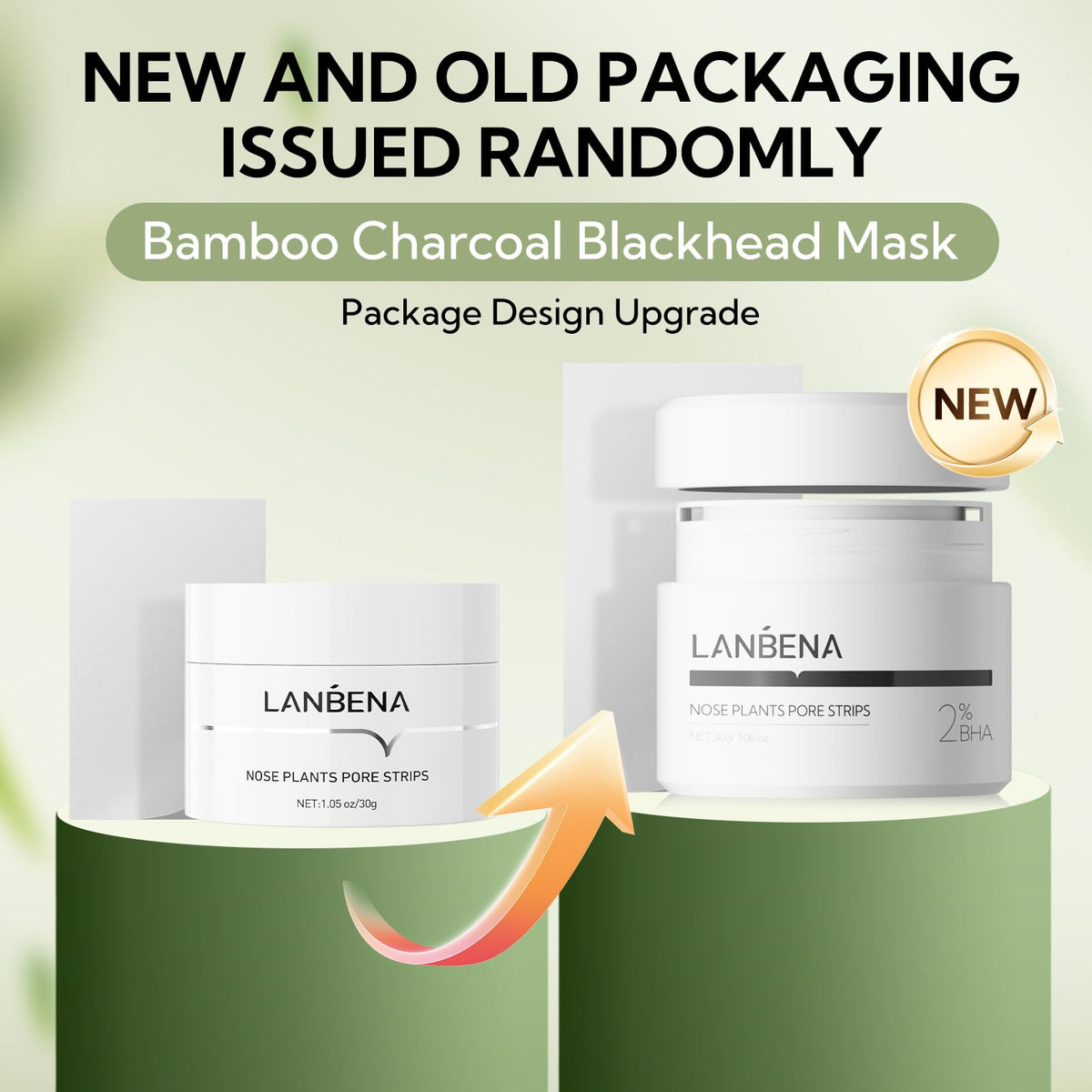 LANBENA Nose Pore Strips 2.0 with mask brush included